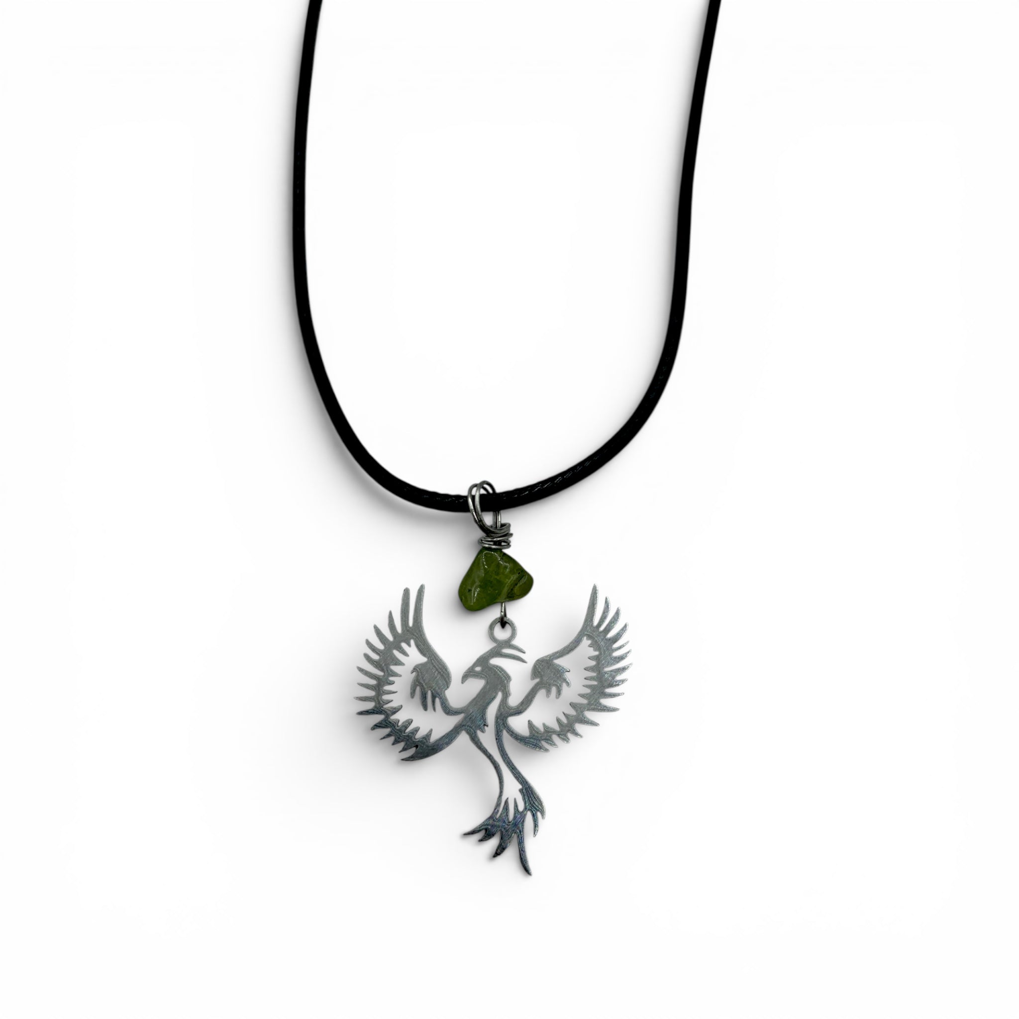 Necklace - Peridot Phoenix Charm